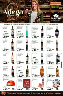 Pré-Visualização do folheto "Ofertas Adega" da loja Master válido a partir de 12/01/2026
