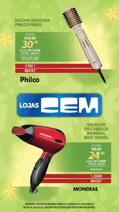 Pré-Visualização do folheto "Ofertas atuais" da loja Lojas Cem válido a partir de 01/12/2025 | Página: 134