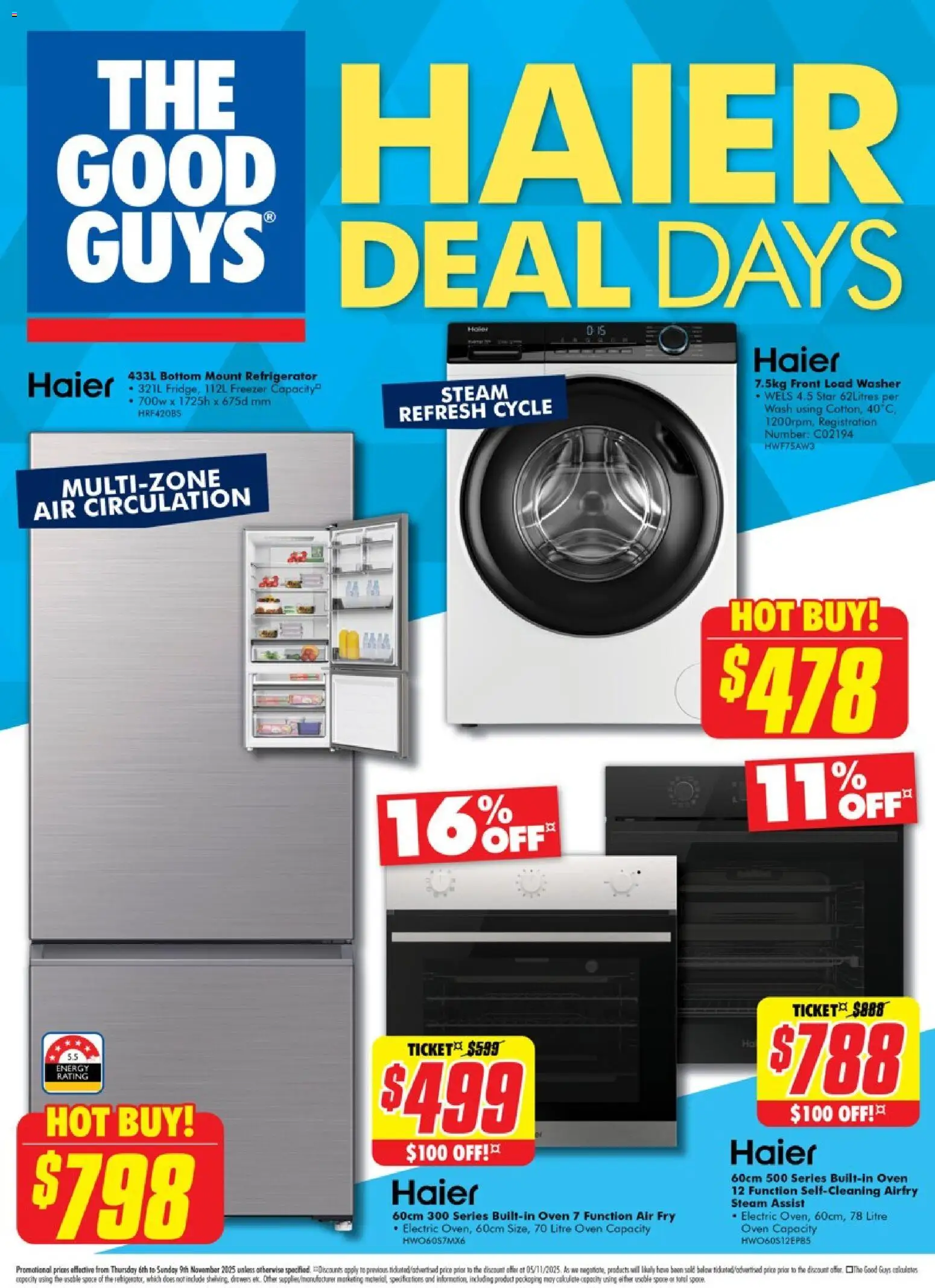 Preview of catalogue Haier from shop The Good Guys valid 05/11/2025