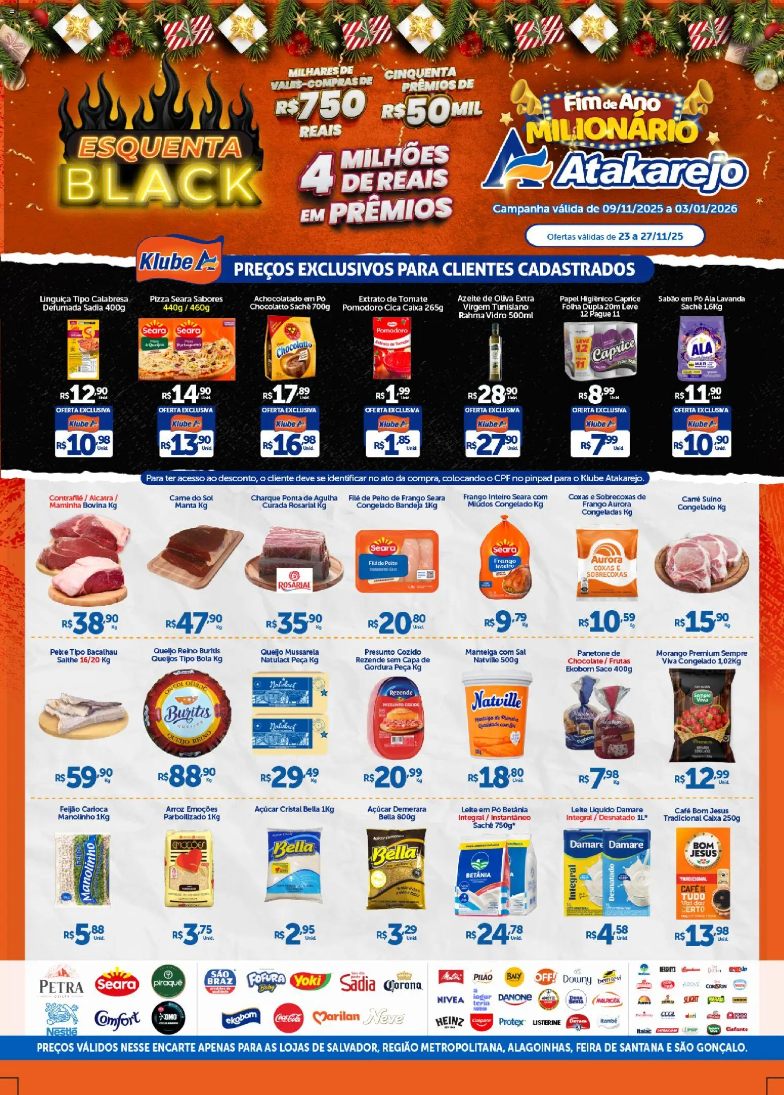 Pré-Visualização do folheto "Black Friday" da loja Atakarejo válido a partir de 23/11/2025