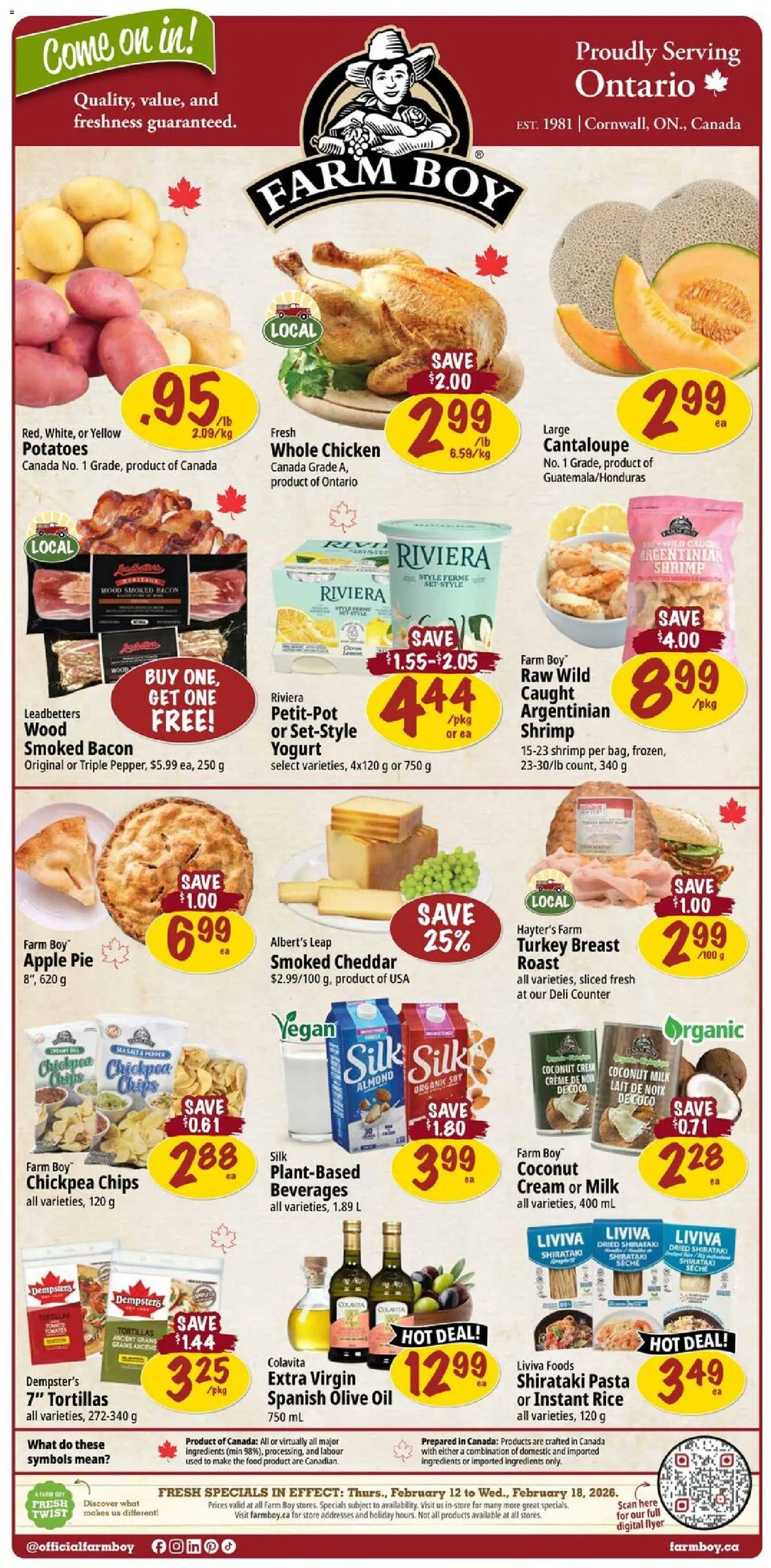 Preview of leaflet Weekly flyer / circulaire from shop Farm Boy is valid from Feb 12, 2026