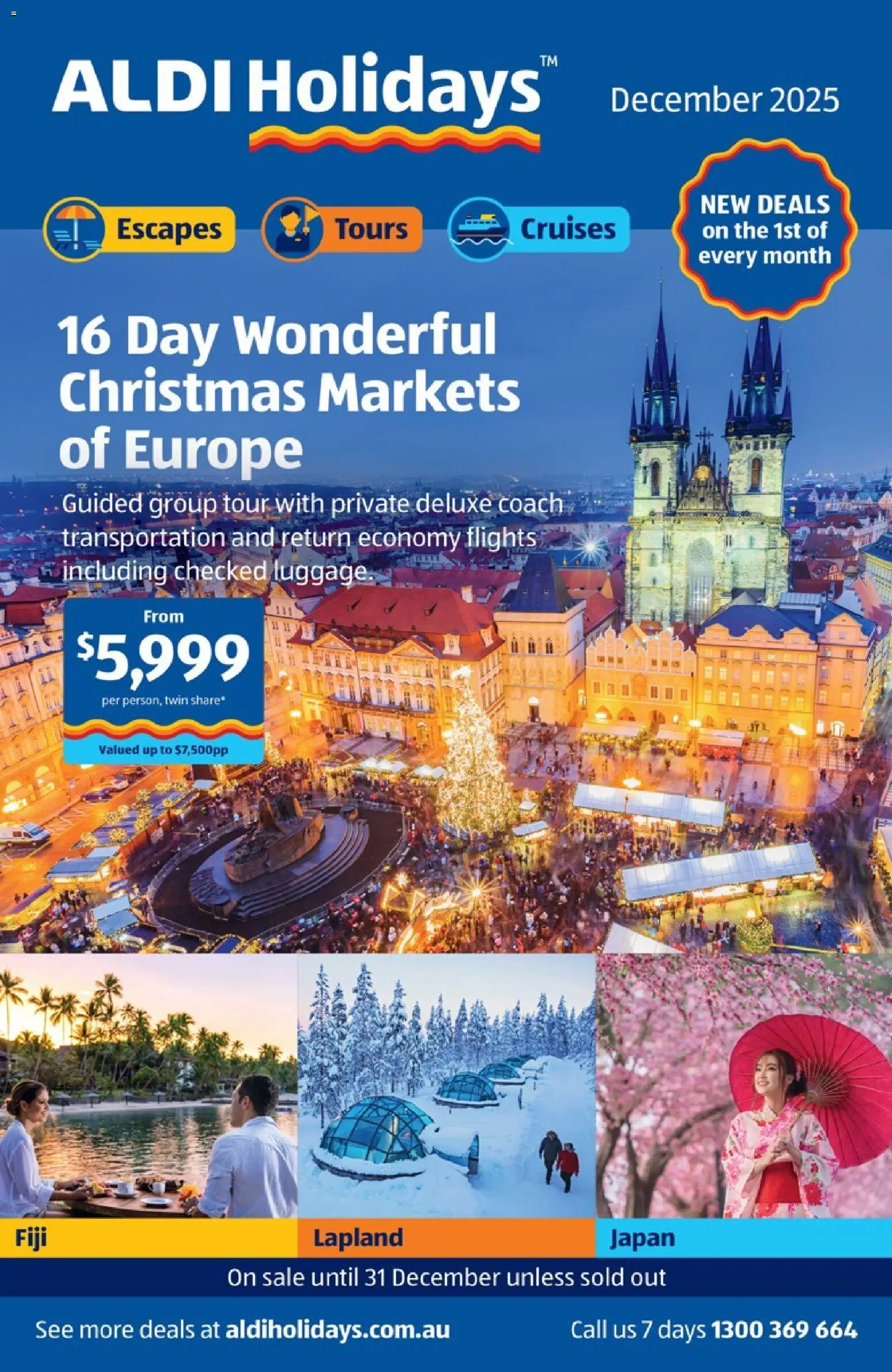 Preview of catalogue NEW Holidays from shop Aldi valid 29/11/2025
