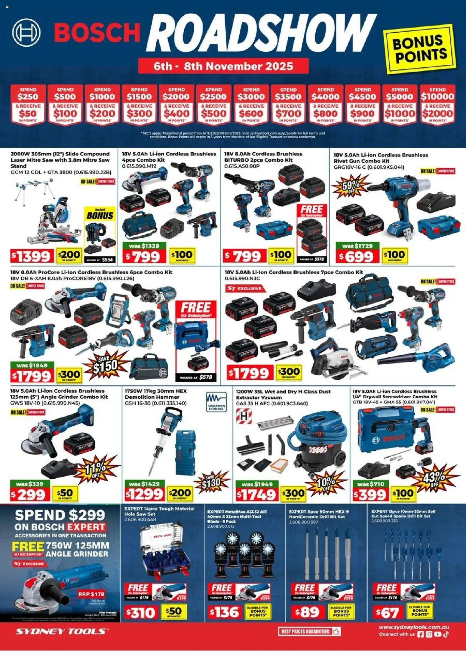 Preview of catalogue Catalogue from shop Sydney Tools valid 06/11/2025