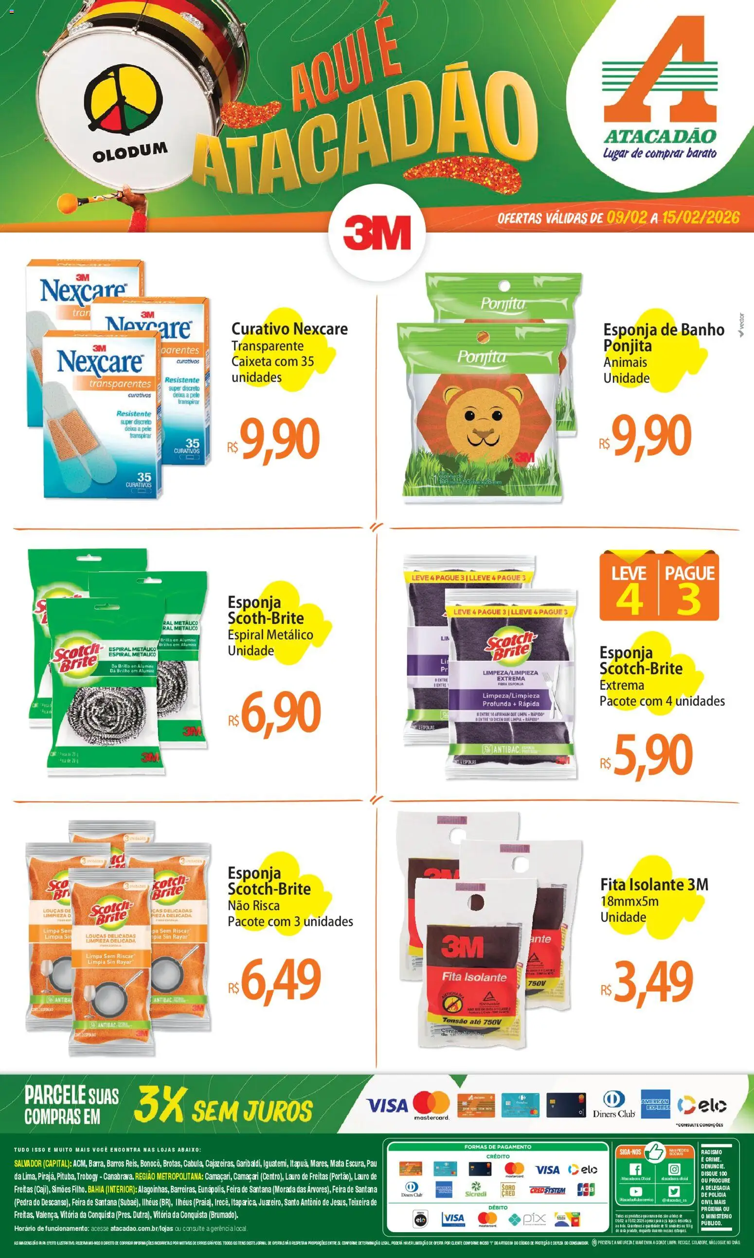 Pré-Visualização do folheto "Ofertas - BA" da loja Atacadão válido a partir de 09/02/2026
