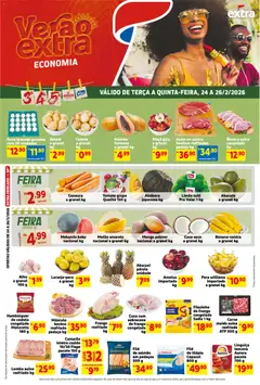 Pré-Visualização do folheto "Ofertas de Mercado Terça e Quinta" da loja Extra válido a partir de 24/02/2026