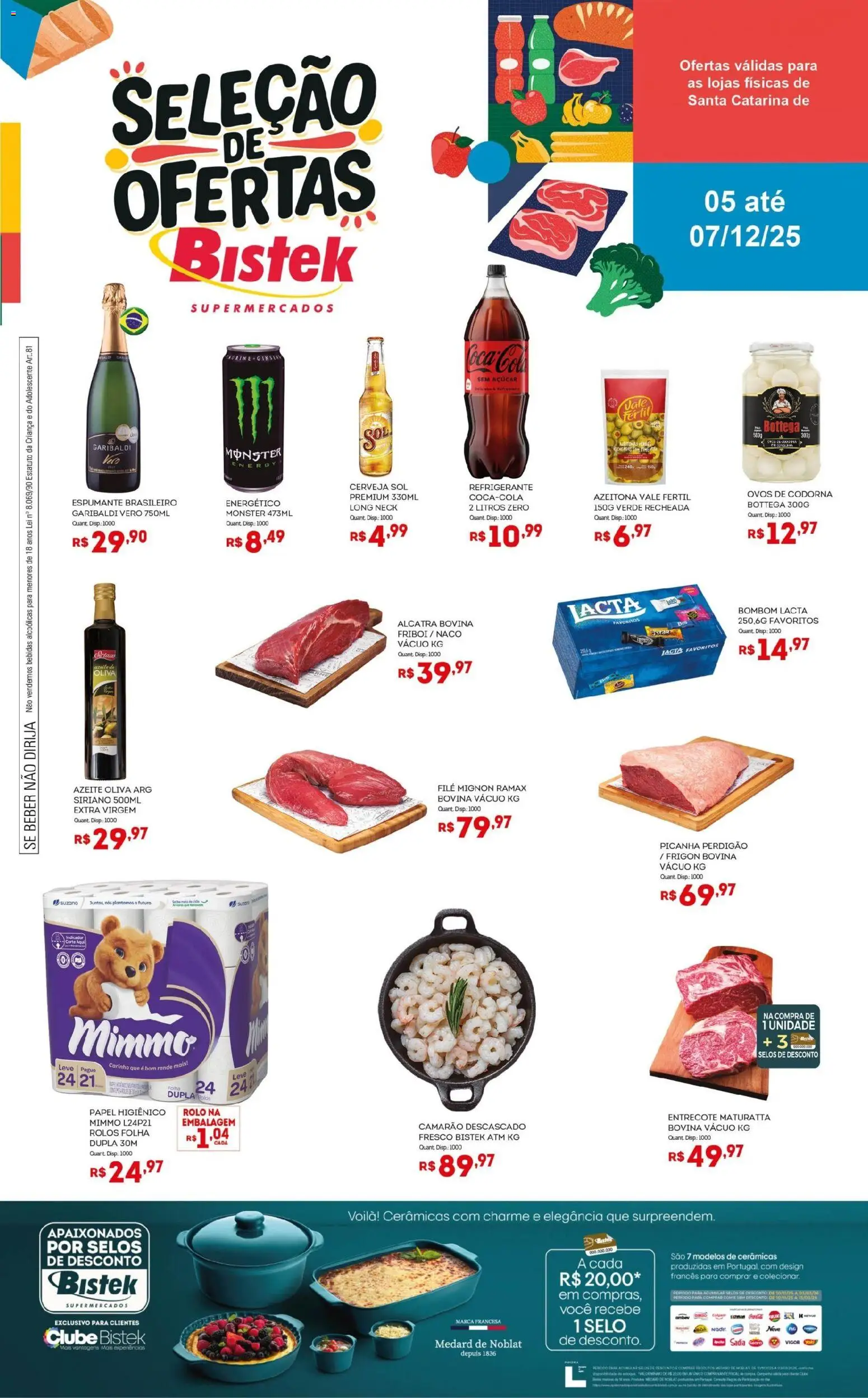 Pré-Visualização do folheto "Ofertas do Fim de Semana" da loja Bistek Supermercados válido a partir de 05/12/2025