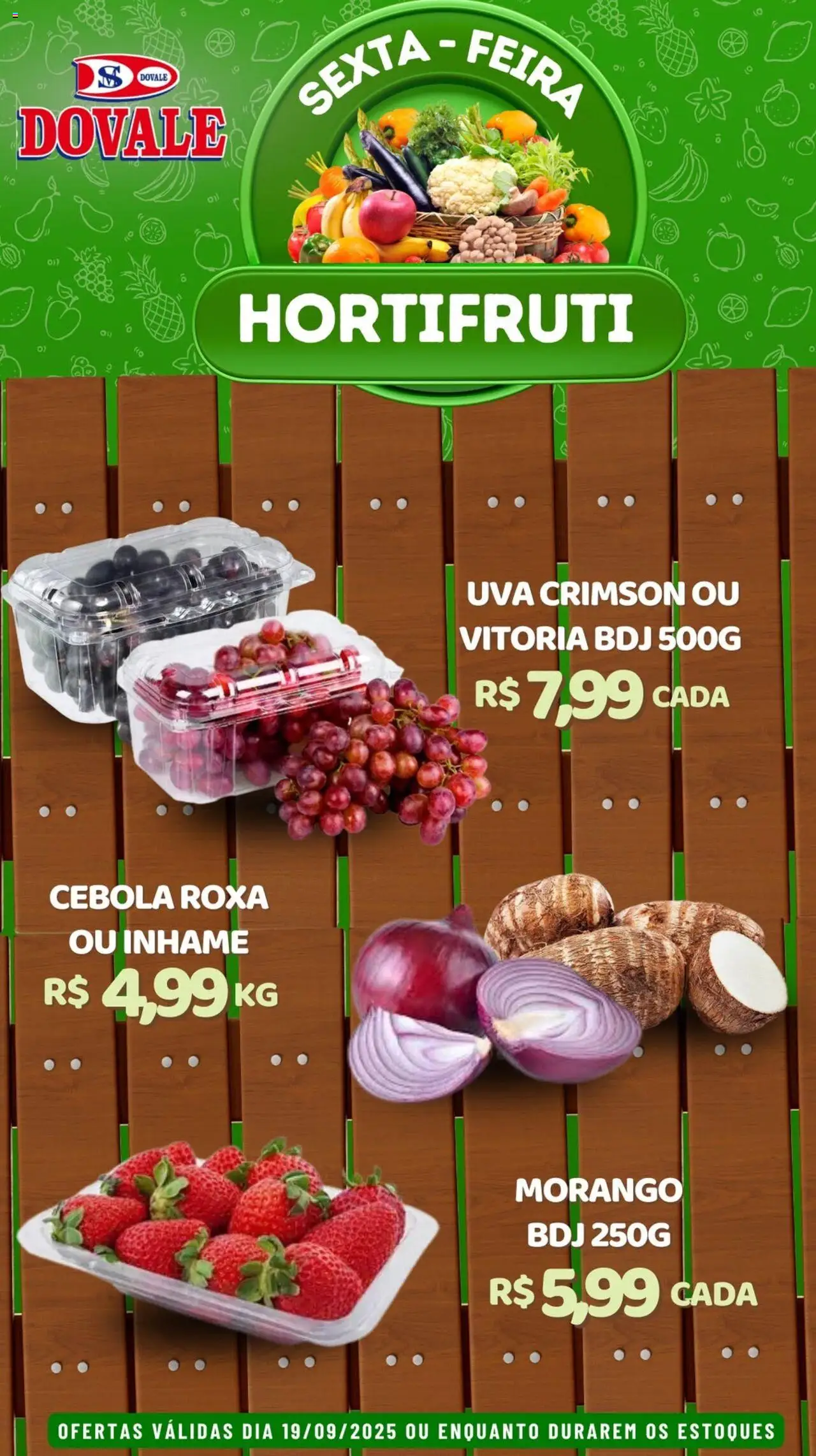 Dovale folheto "Ofertas Hortifruti" válido a partir de 19/09/2025 - número de página 1