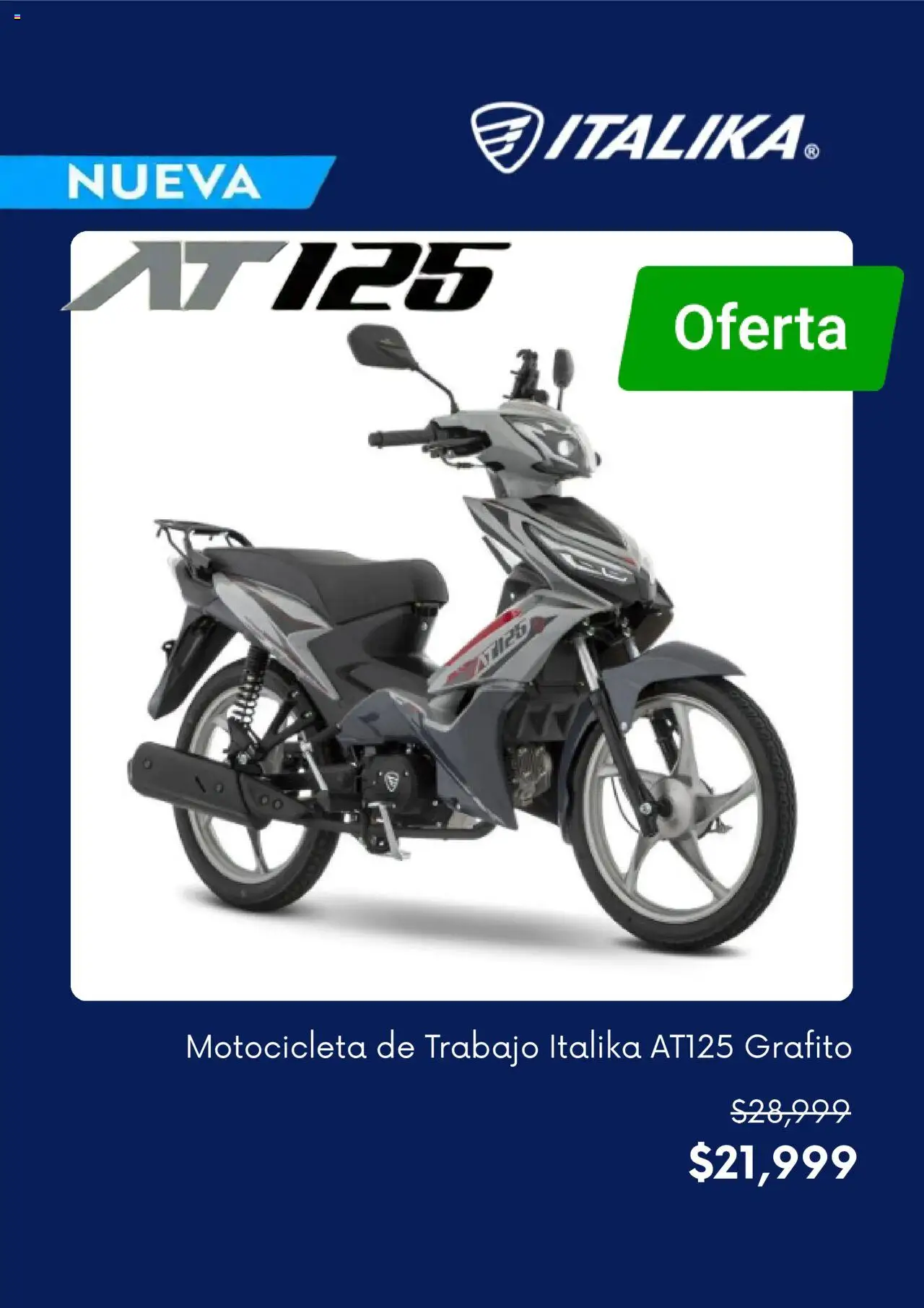 Catálogo Italika y sus promociones válidas desde el 17/07/2025 - Número de página 1