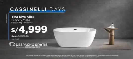 Vista previa de Cassinelli catálogo de la tienda Cassinelli válido desde 20/03/2026