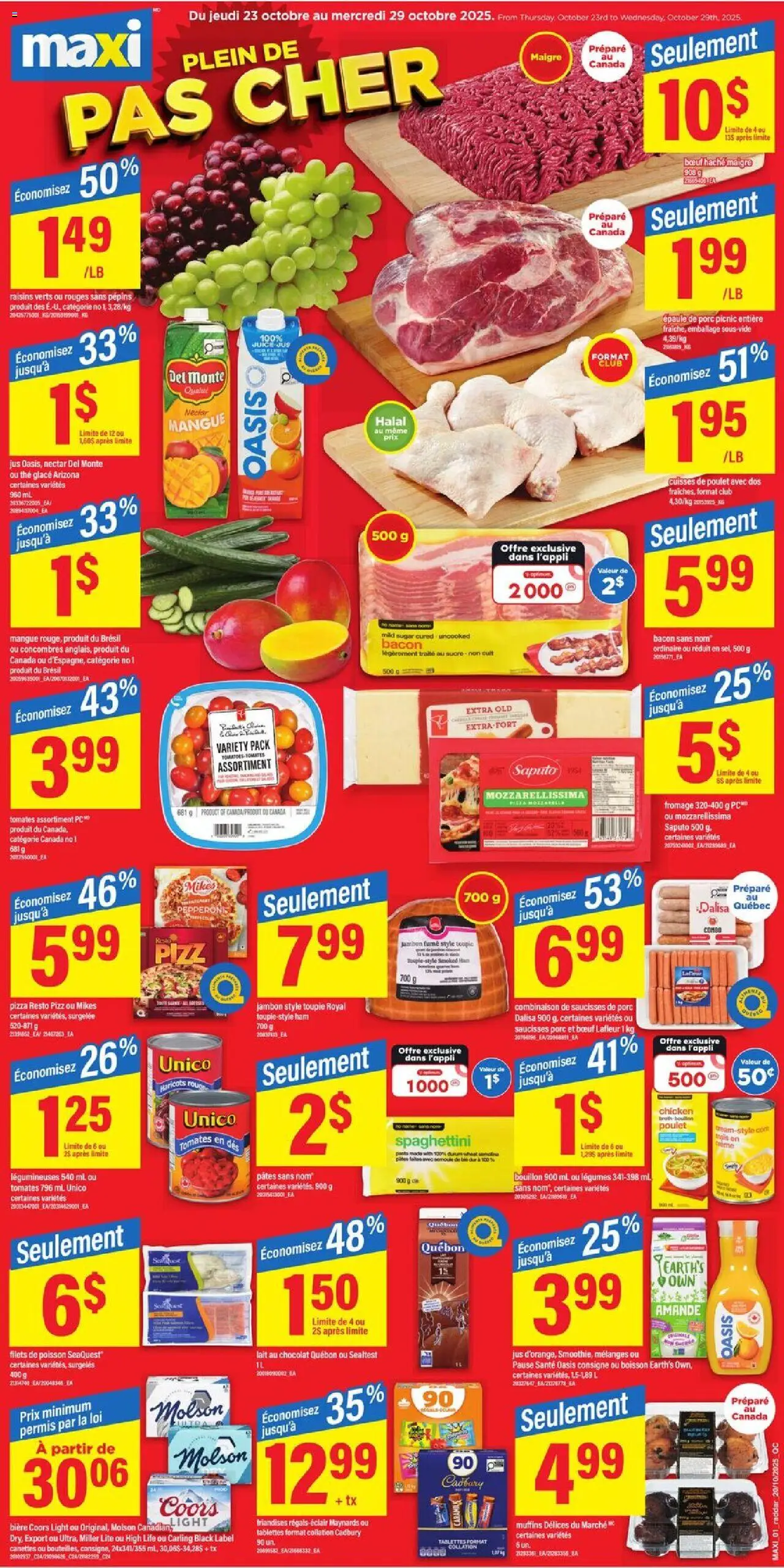 Maxi flyer valid from Oct 23, 2025 - page number 1