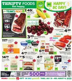 Un aperçu du dépliant Weekly flyer / circulaire du magasin Thrifty Foods est valide à partir 31 juill. 2025