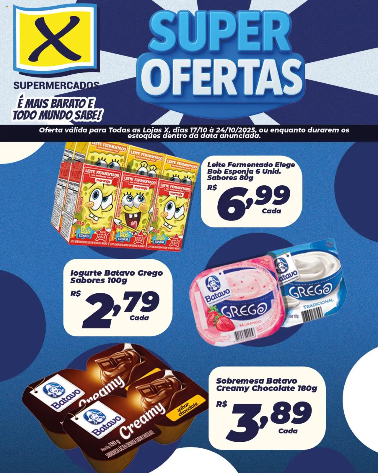 X Supermercados folheto "Ofertas Super" válido a partir de 17/10/2025 - número de página 1
