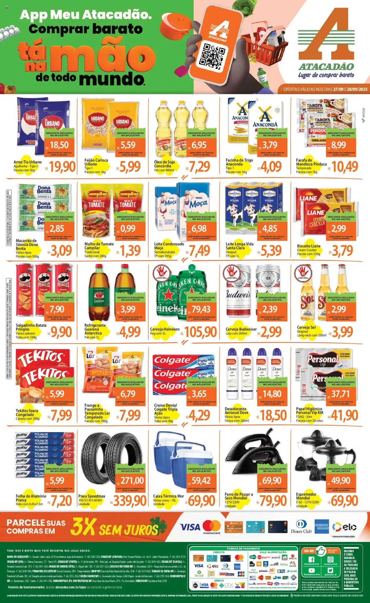 Atacadão folheto "Ofertas - MT" válido a partir de 27/09/2025 - número de página 1