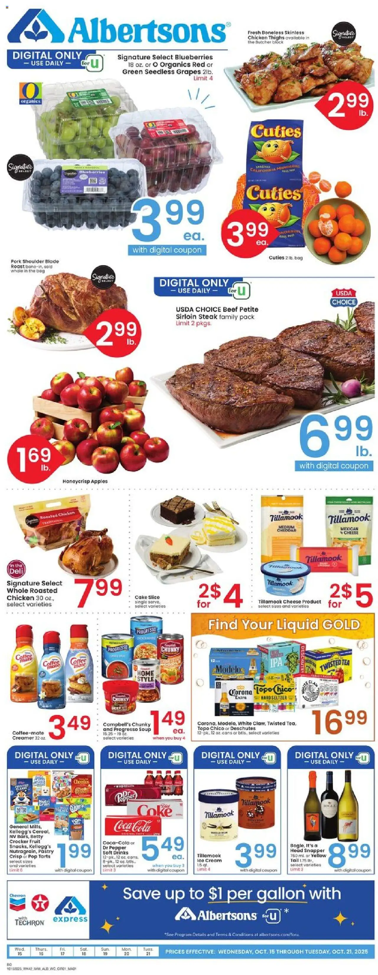 Albertsons Weekly Ad from 10/15/2025 - Flyer - Page number 1