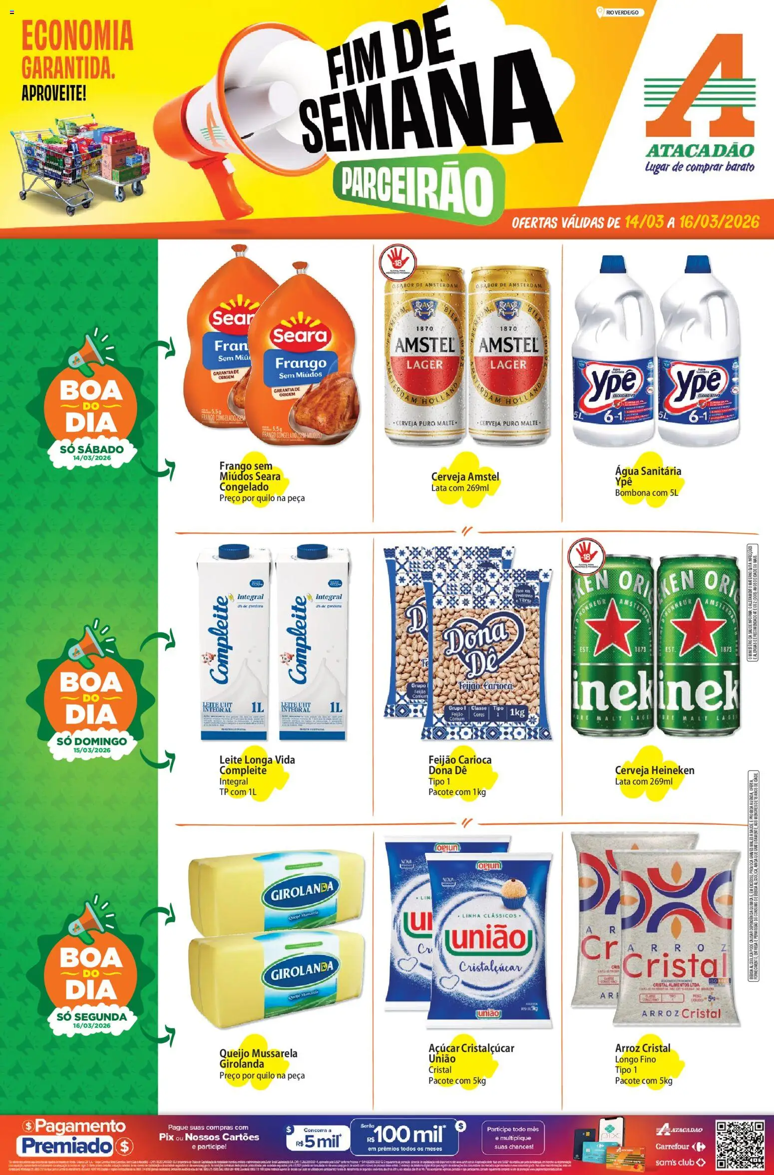 Pré-Visualização do folheto "Atacadão ofertas - GO" da loja Atacadão válido a partir de 14/03/2026