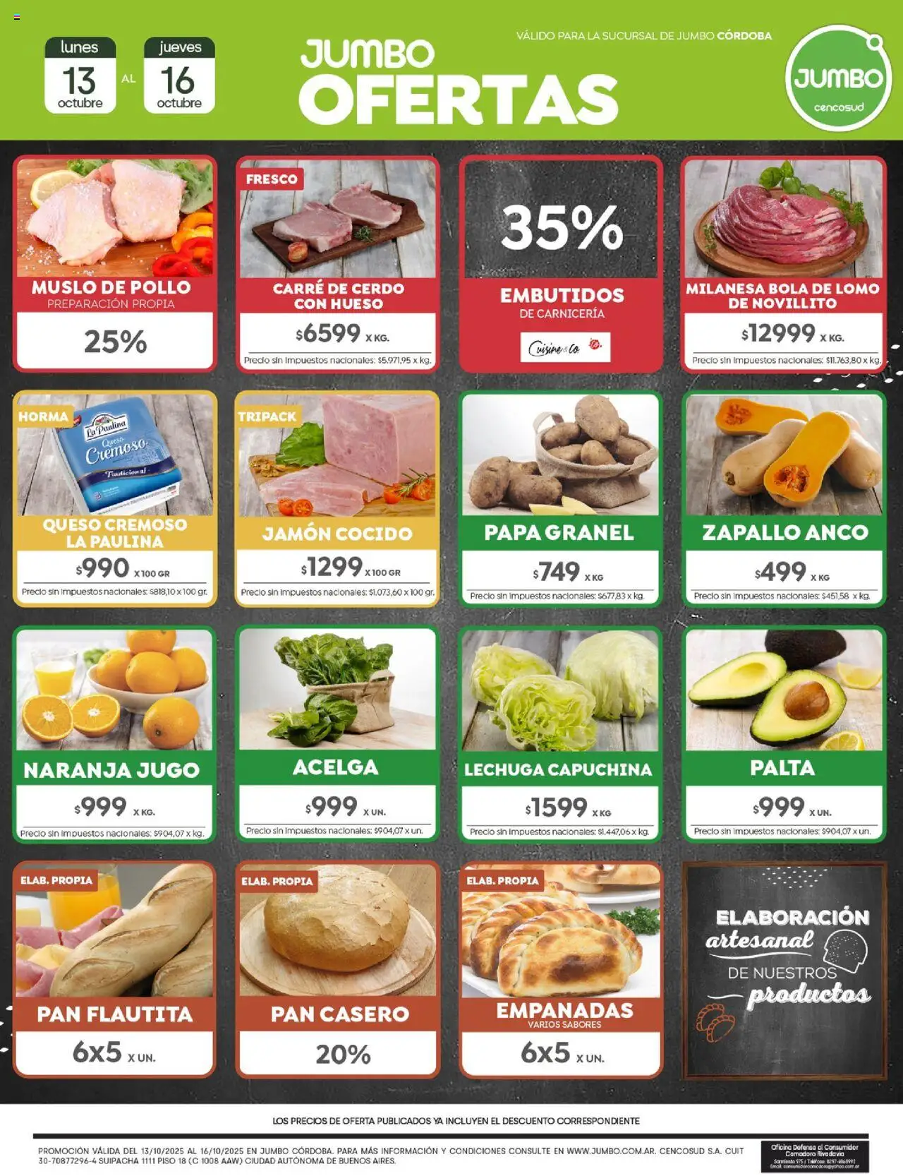 Jumbo Ofertas | Córdoba del 13/10/2025 >> Catálogo
