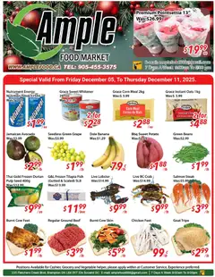 Preview of leaflet Weekly flyer / circulaire from shop Ample Food Market is valid from Dec 05, 2025