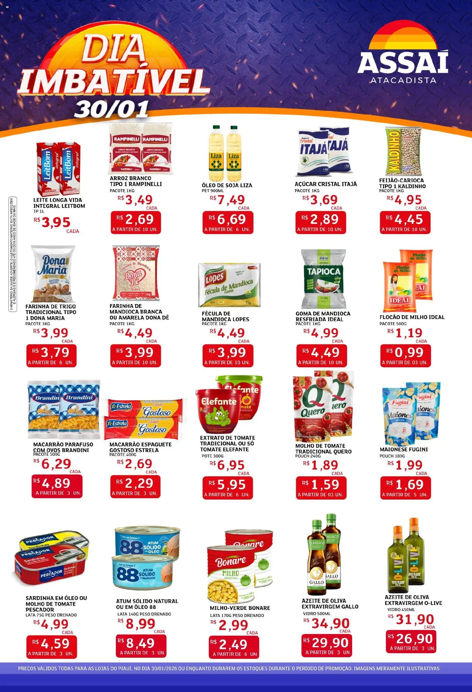 Pré-Visualização do folheto "Encarte - PI" da loja Assaí Atacadista válido a partir de 30/01/2026