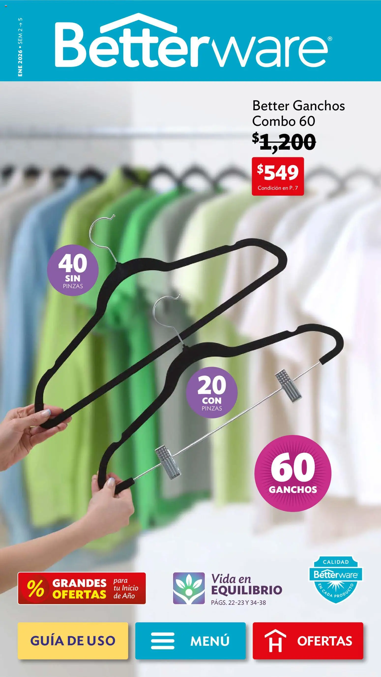 Vista previa las ofertas de la tienda Betterware - Campaña 1 2026 desde el 05/01/2026 