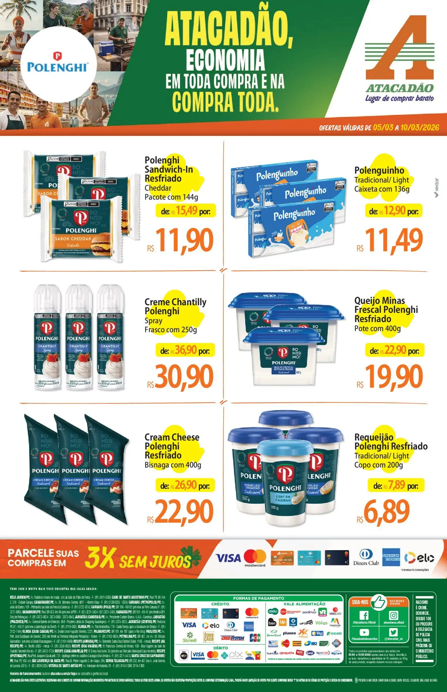 Pré-Visualização do folheto "Atacadão ofertas - PE" da loja Atacadão válido a partir de 05/03/2026