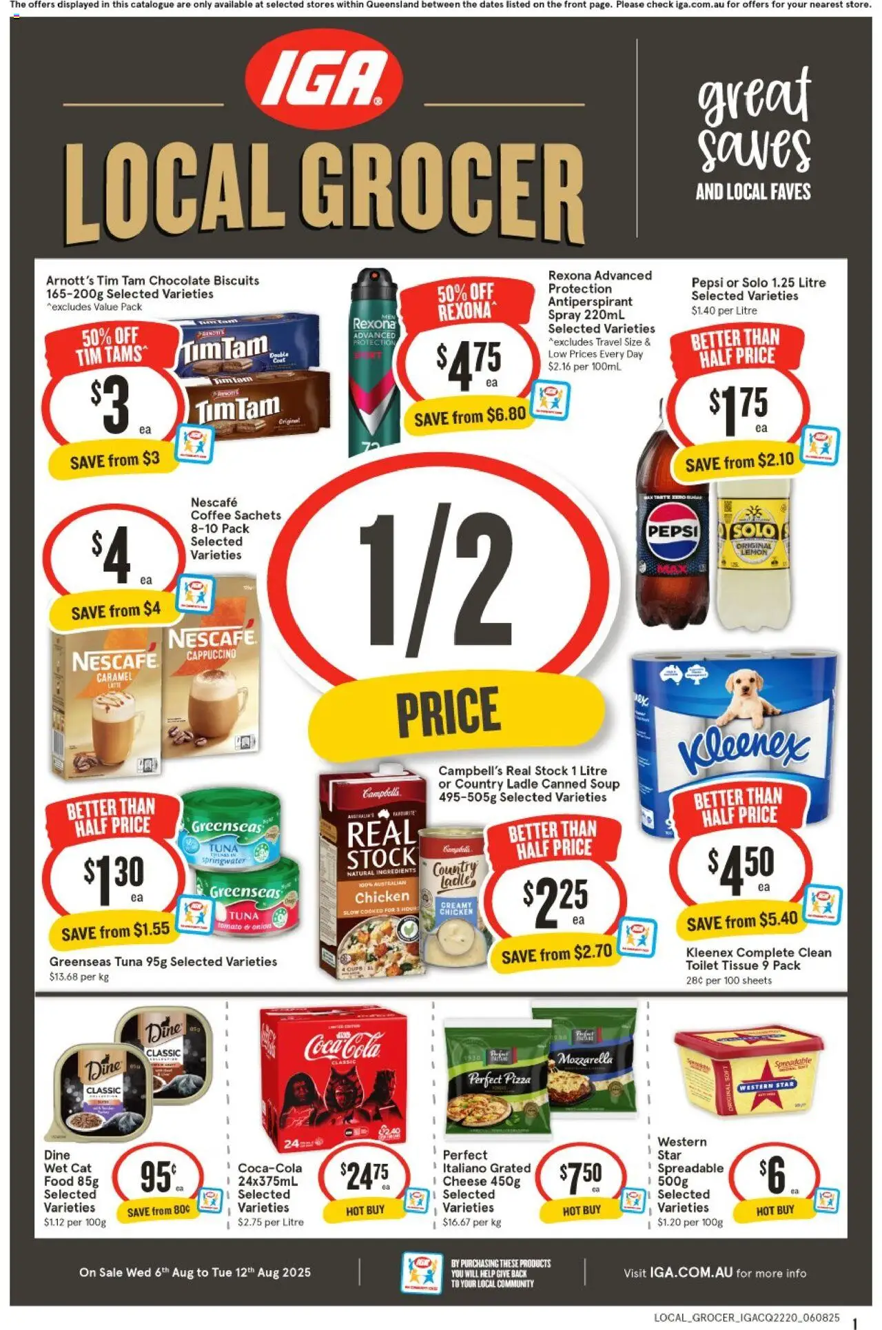 IGA catalogue valid from 06/08/2025 - page 1
