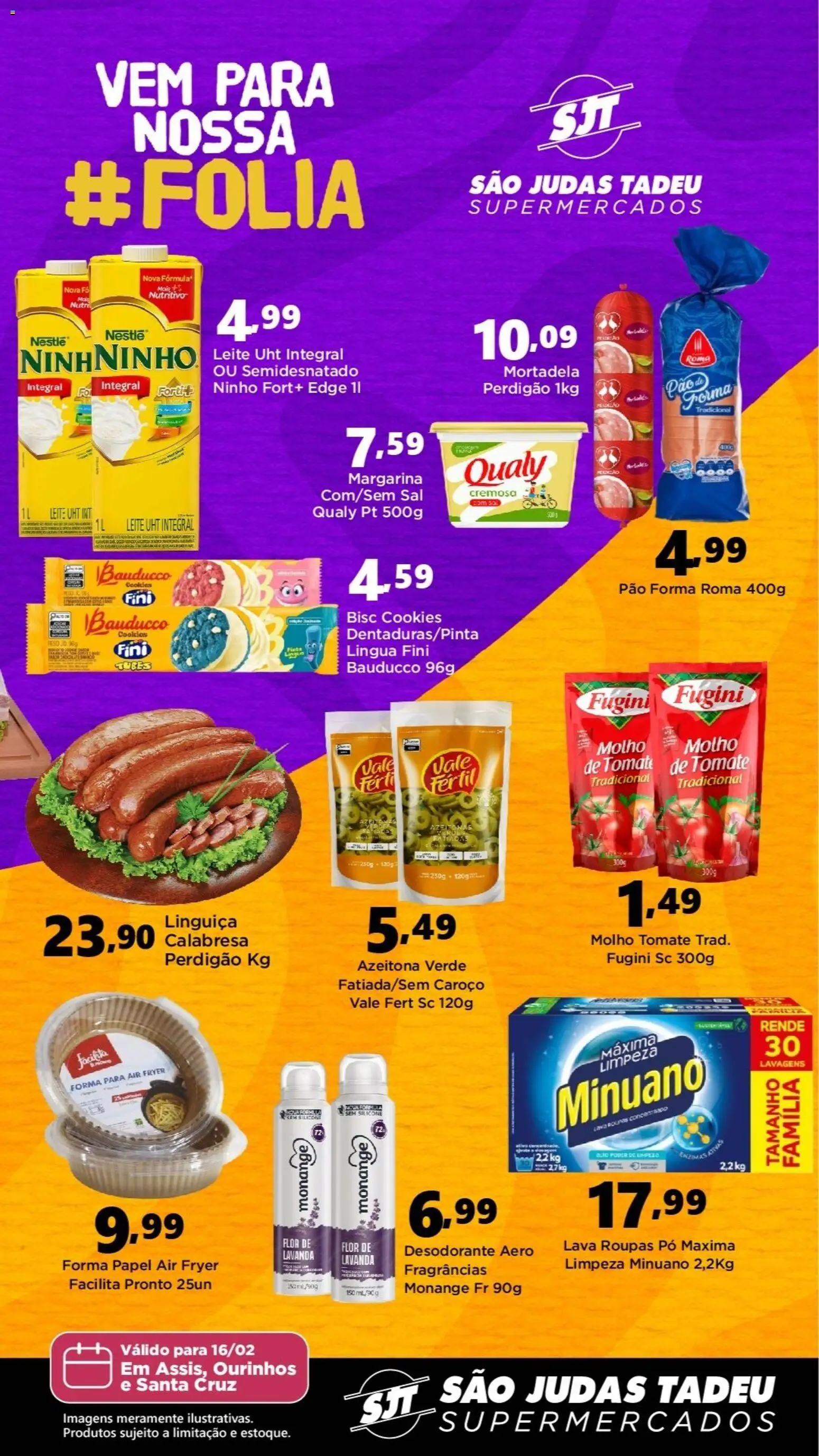 Pré-Visualização do folheto "Ofertas da semana" da loja São Judas Tadeu válido a partir de 16/02/2026