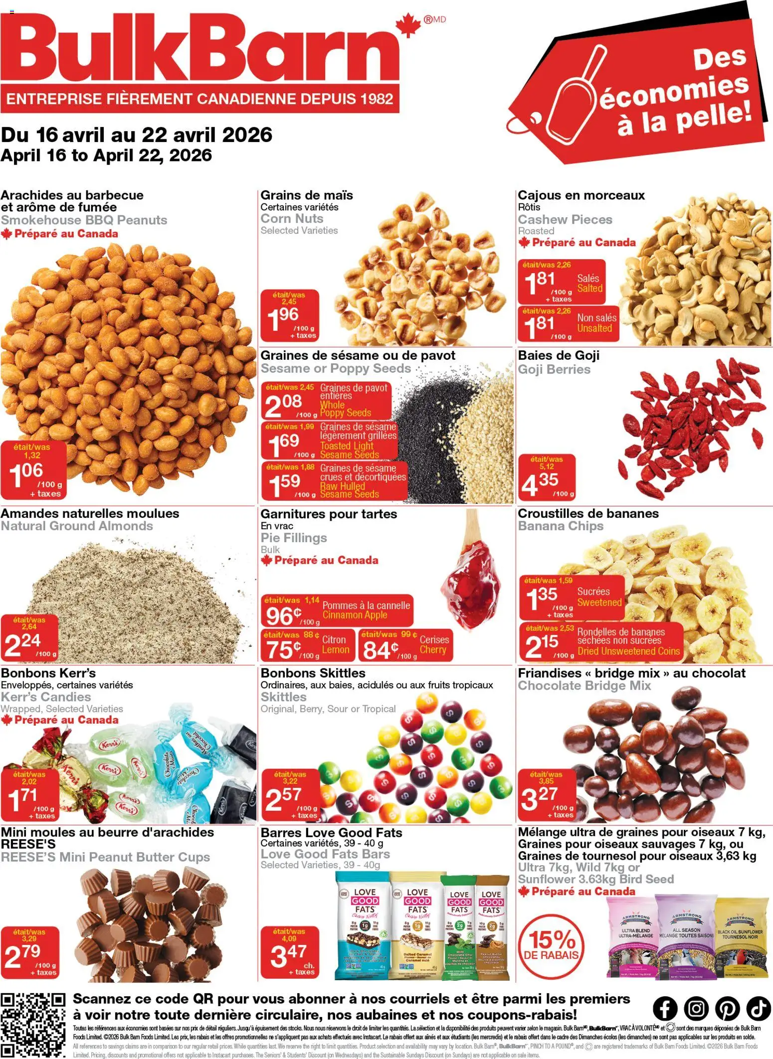 Preview of leaflet Bulk Barn weekly flyer / circulaire from shop Bulk Barn is valid from Apr 16, 2026