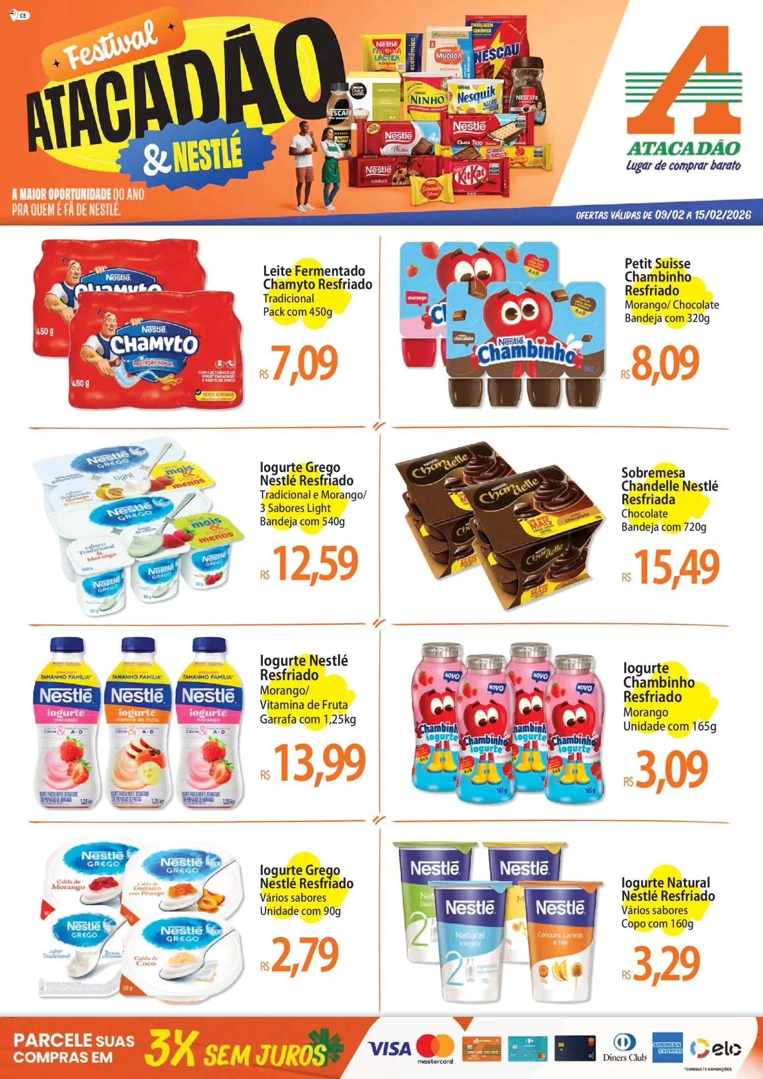 Pré-Visualização do folheto "Ofertas - CE" da loja Atacadão válido a partir de 09/02/2026