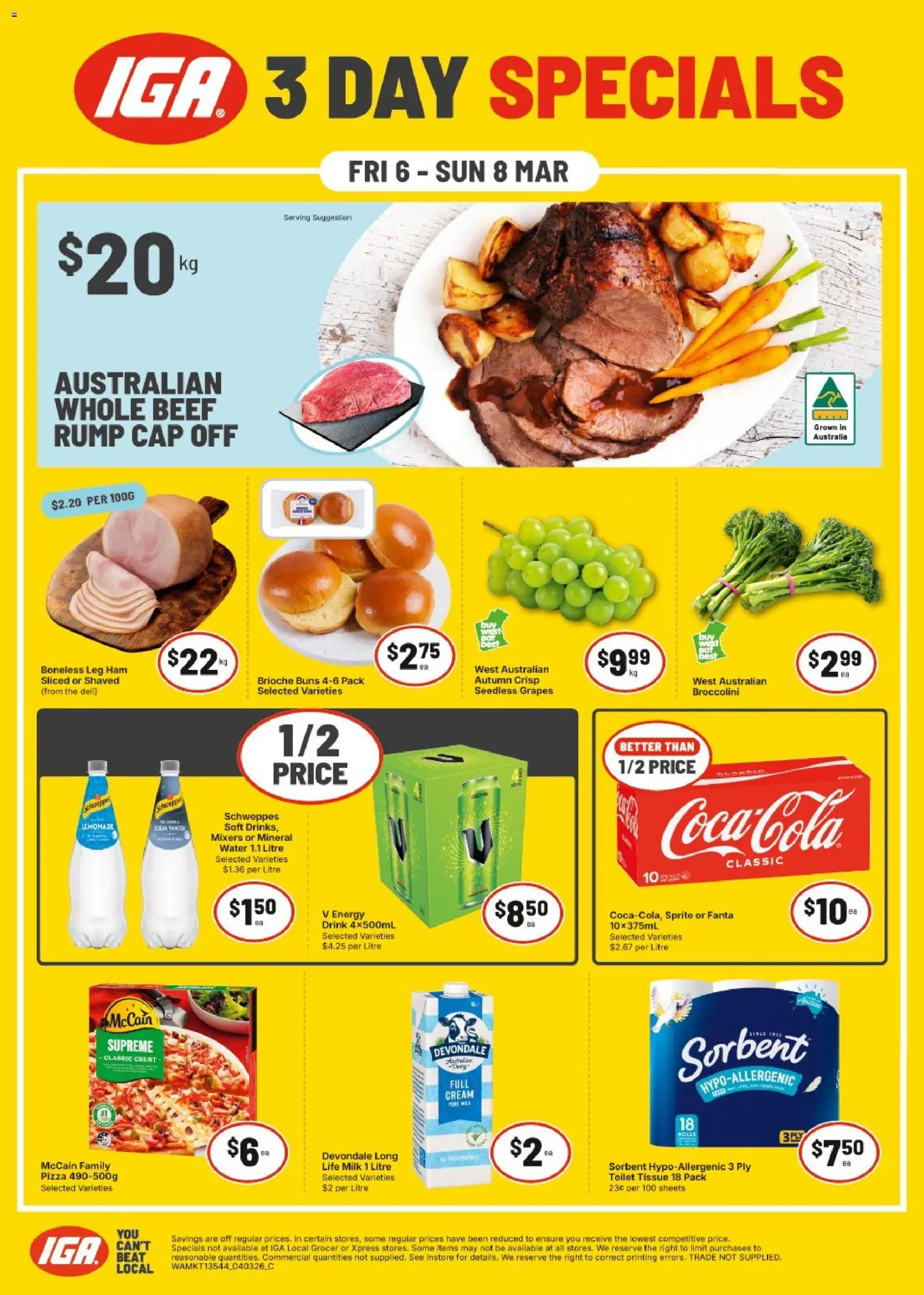 Preview of catalogue IGA Weekend Specials NT/WA from shop IGA valid 06/03/2026