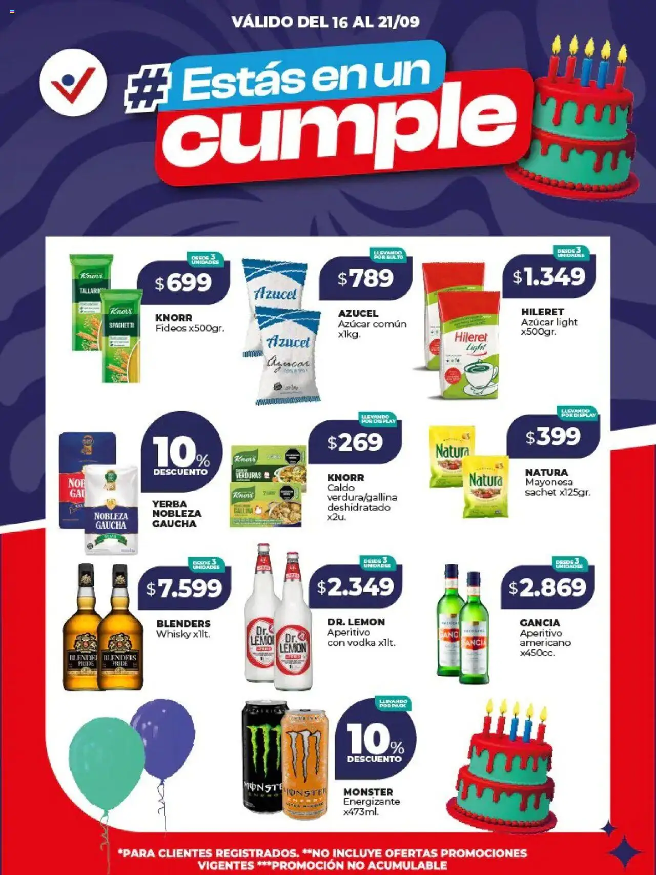Vital EstásEnUnCumple | Ofertas destacadas - Abasto del 16/09/2025 >> Catálogo
