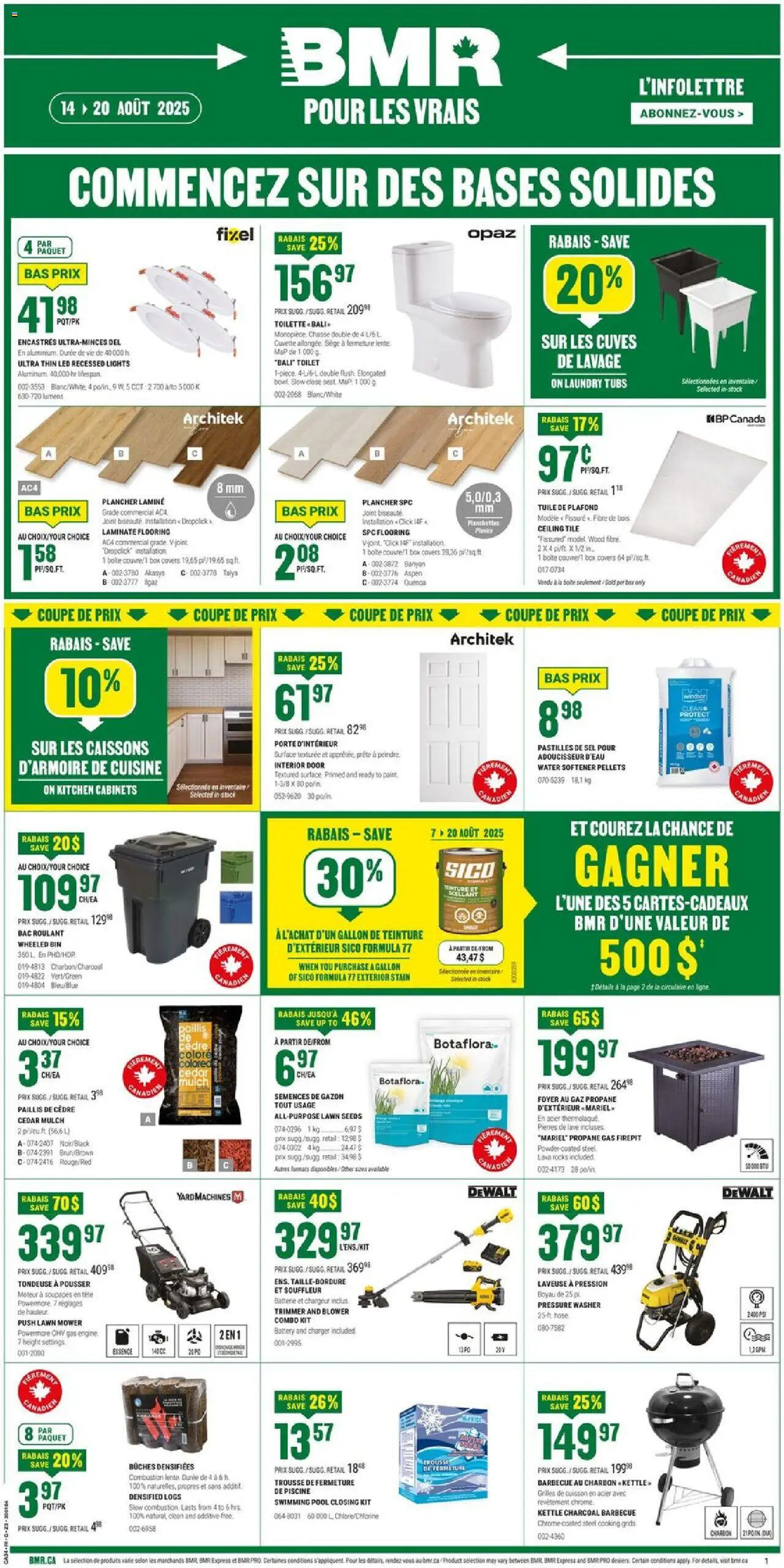 BMR flyer valid from Aug 14, 2025 - page number 1