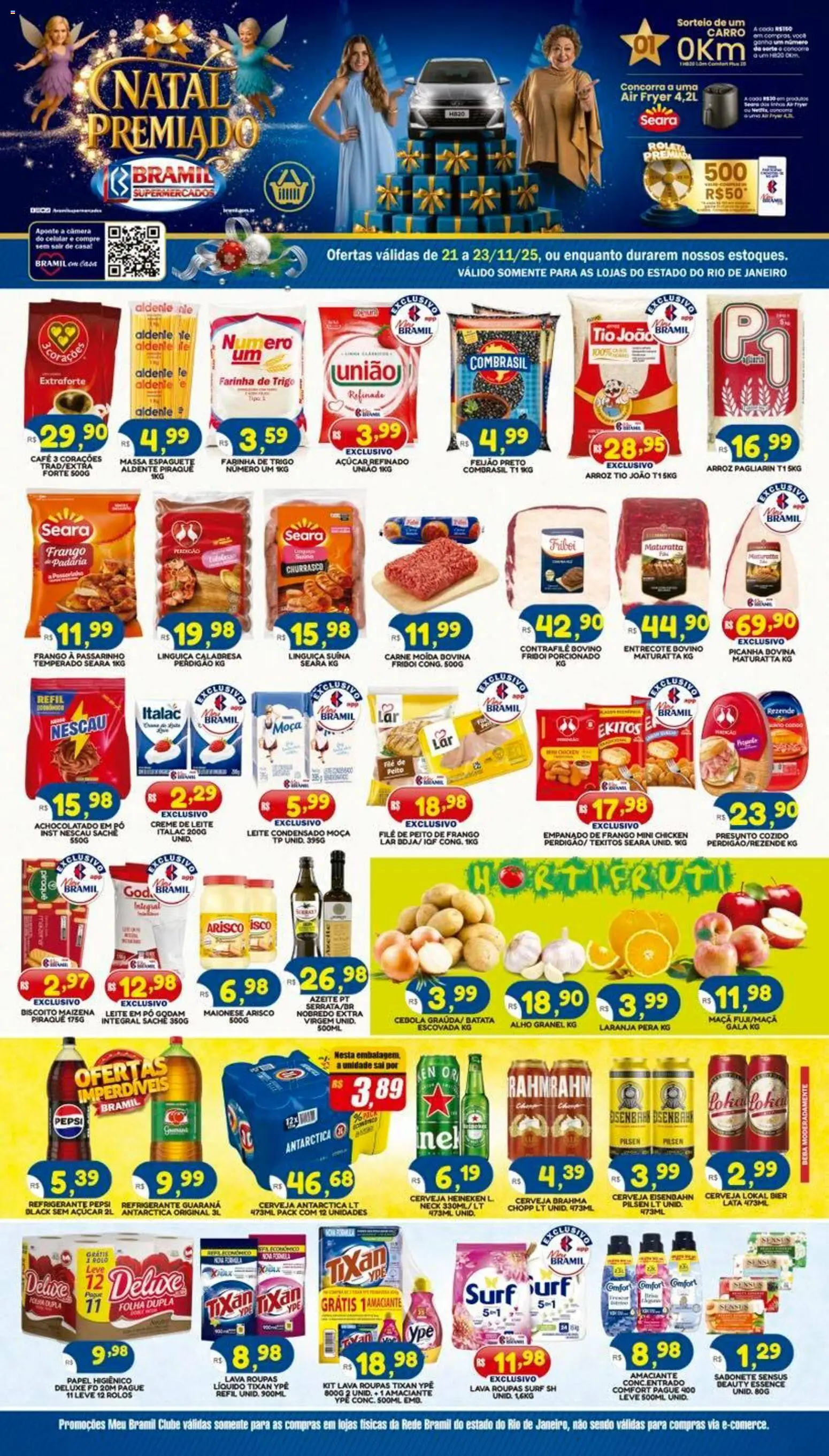 Pré-Visualização do folheto "Ofertas da semana" da loja Bramil Supermercados válido a partir de 21/11/2025