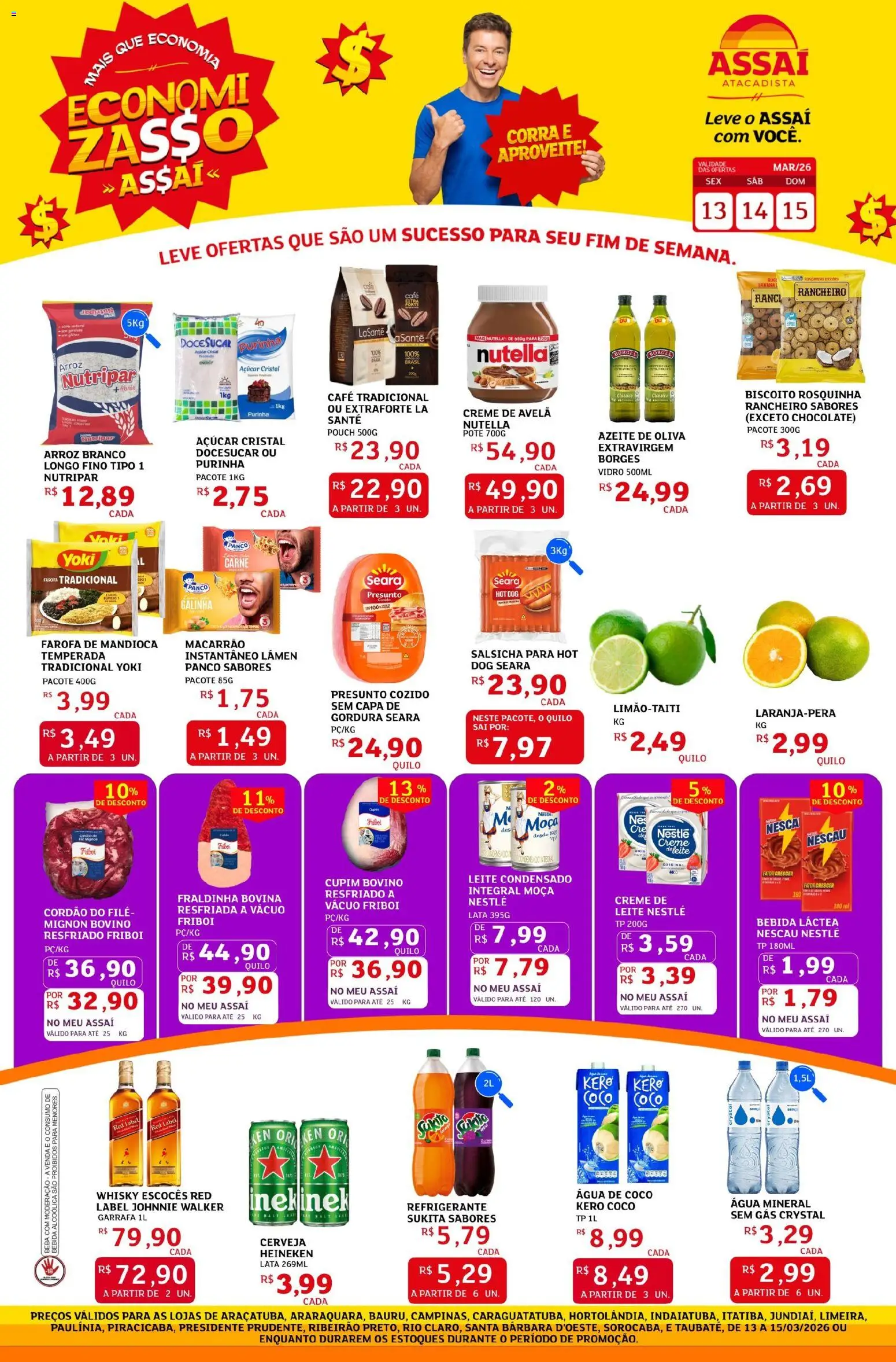 Pré-Visualização do folheto "Assaí Atacadista ofertas - SP" da loja Assaí Atacadista válido a partir de 13/03/2026