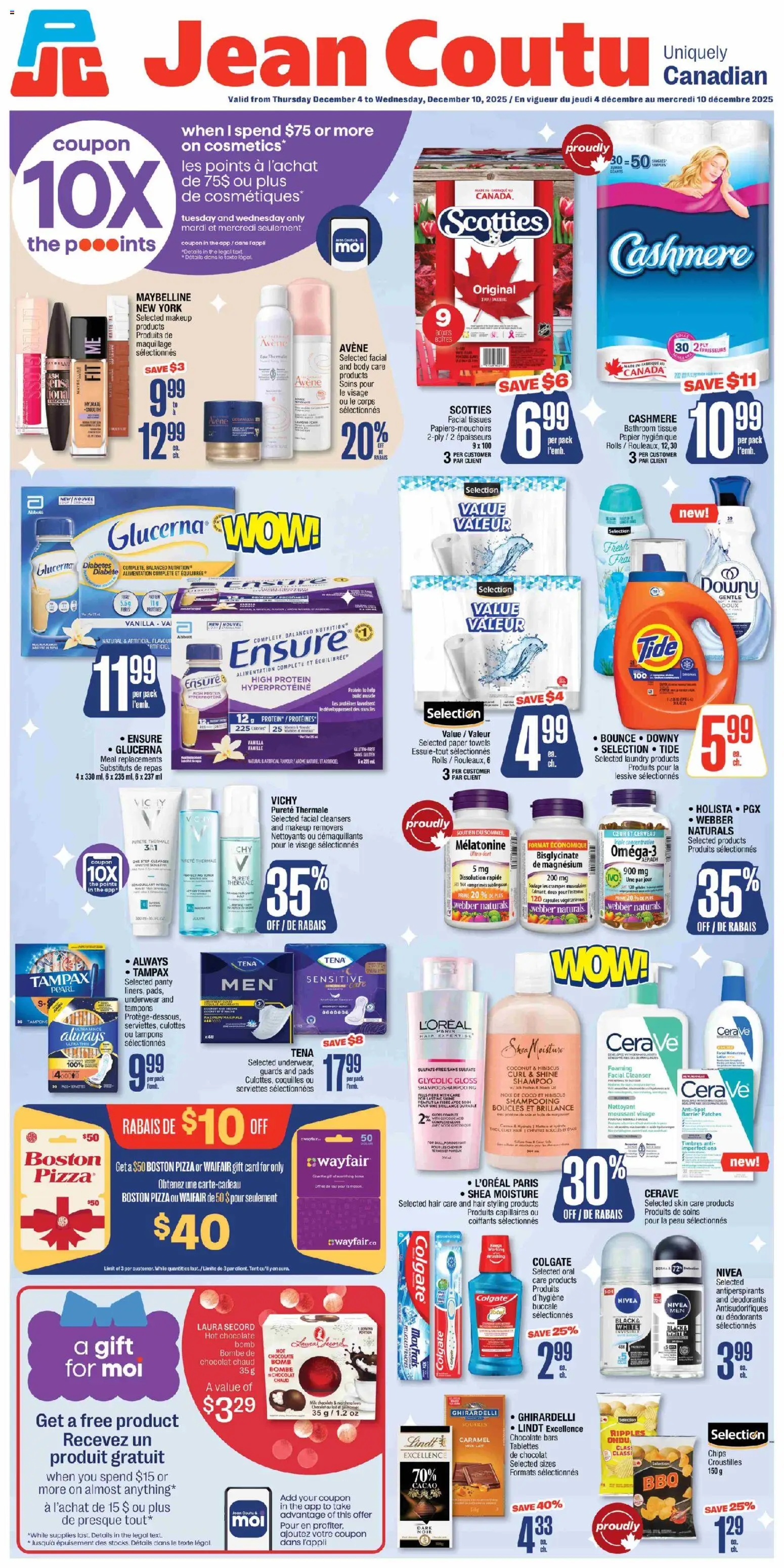 Preview of leaflet Weekly Flyer from shop Jean Coutu is valid from Dec 04, 2025