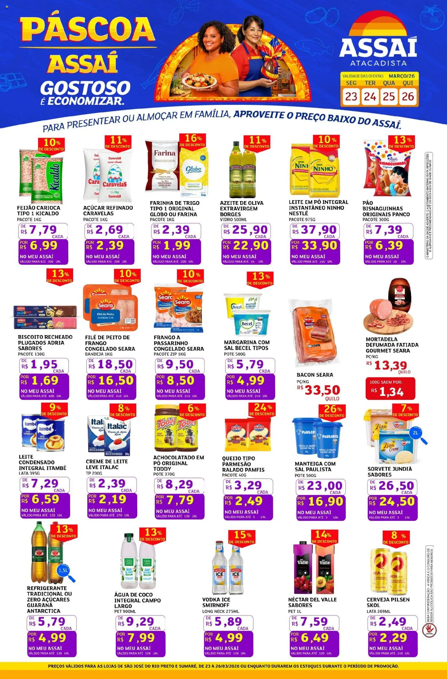 Pré-Visualização do folheto "Assaí Atacadista ofertas - SP" da loja Assaí Atacadista válido a partir de 23/03/2026