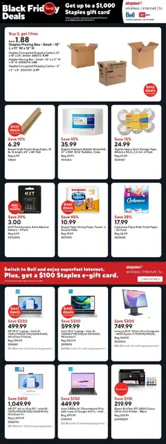 Preview of leaflet Black Friday from shop Staples is valid from Nov 14, 2025 | Page: 3