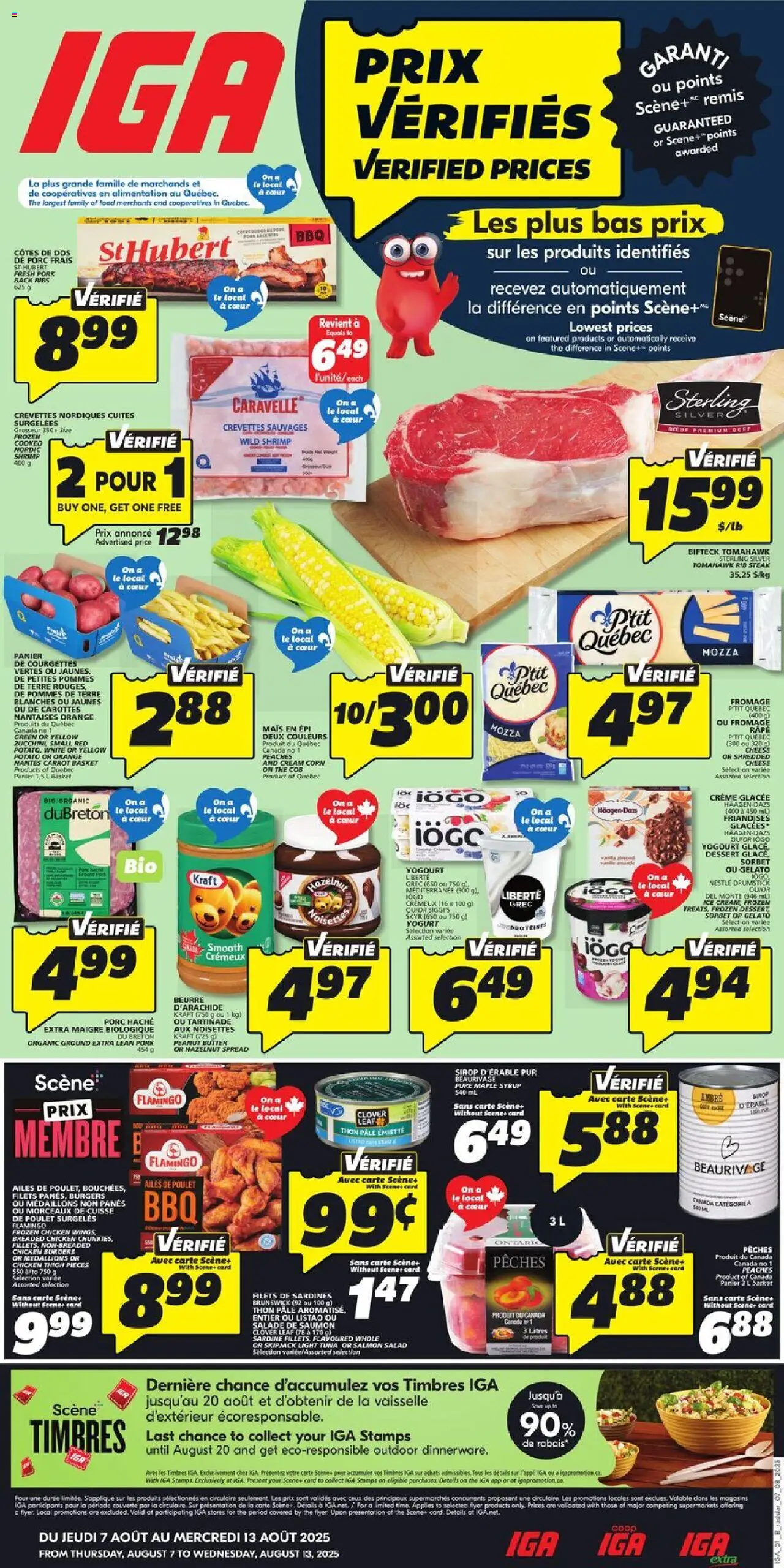 IGA flyer valid from Aug 07, 2025 - page number 1
