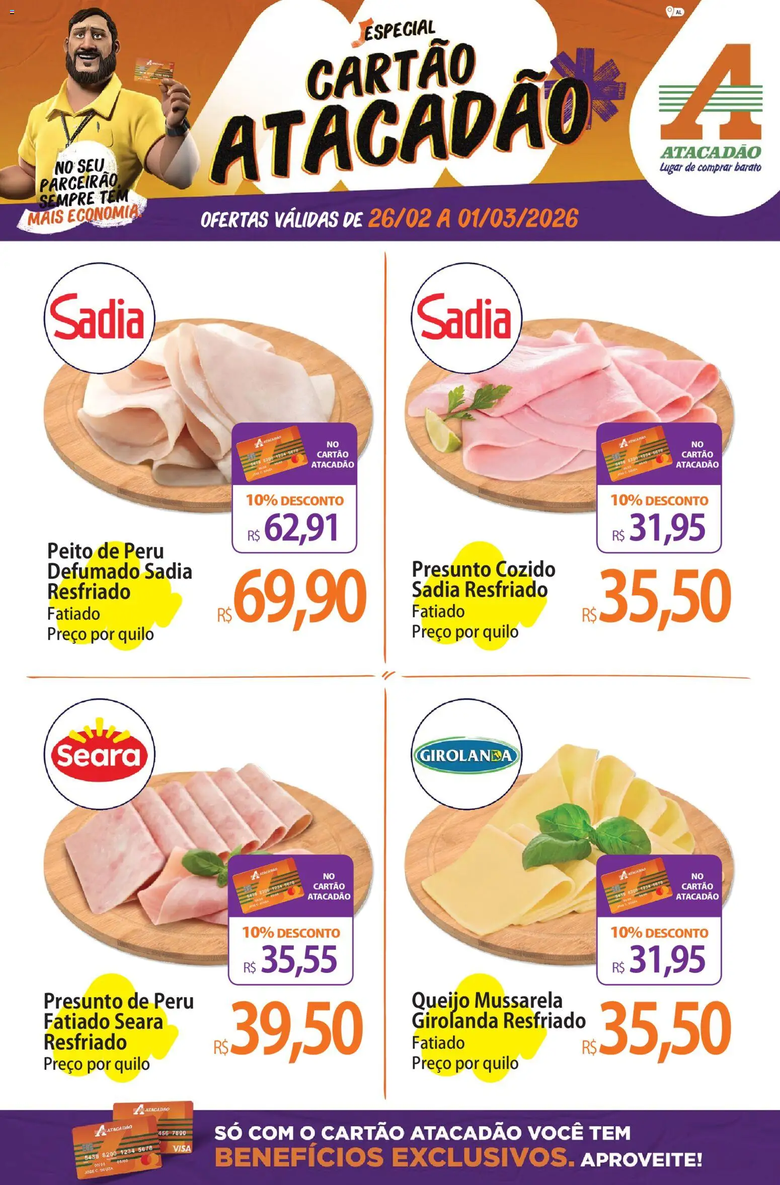 Pré-Visualização do folheto "Ofertas - AL" da loja Atacadão válido a partir de 26/02/2026