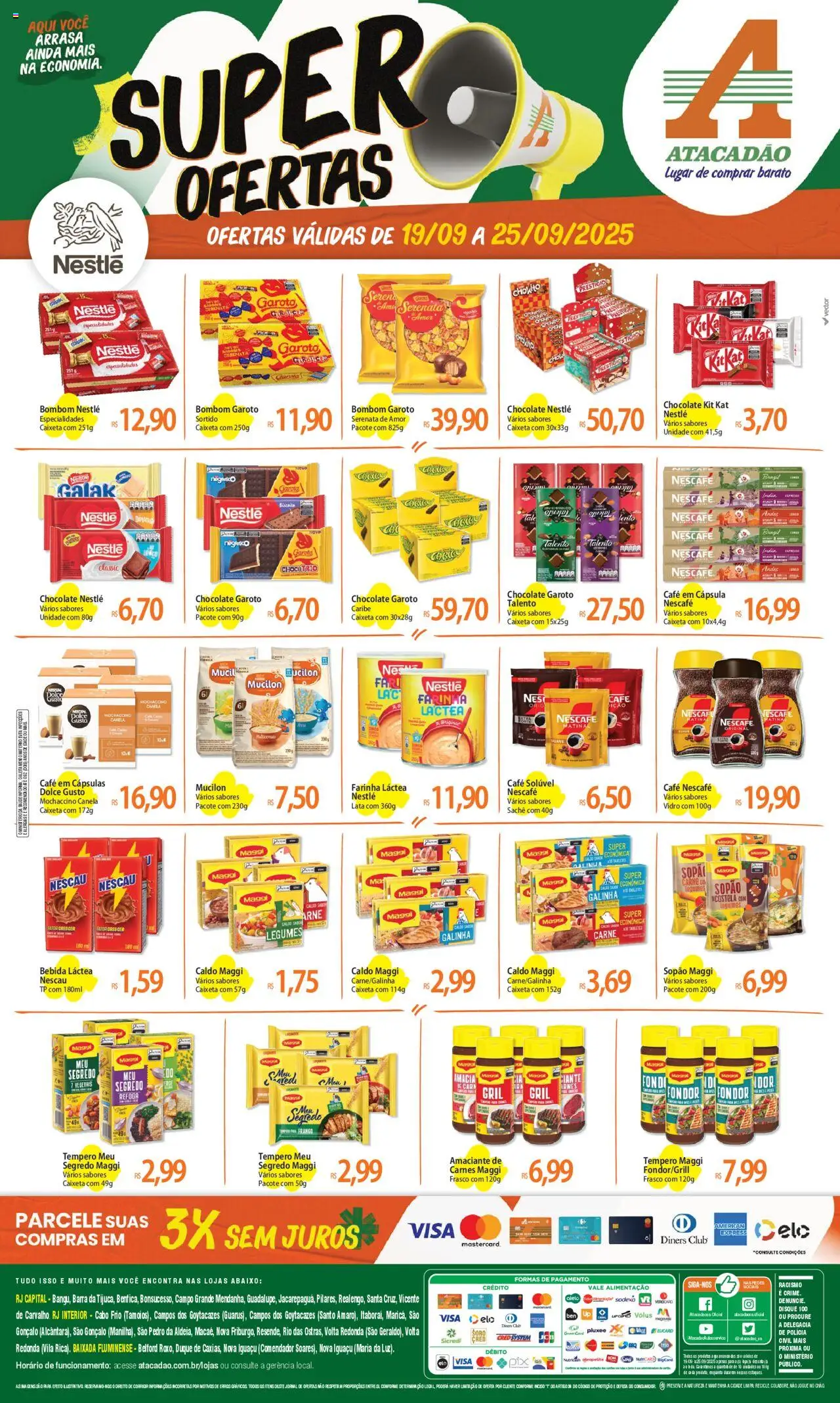 Atacadão folheto "Ofertas - RJ" válido a partir de 19/09/2025 - número de página 1