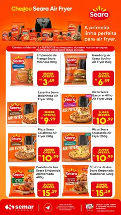 Pré-Visualização do folheto "Ofertas Seara" da loja Semar Supermercado válido a partir de 12/01/2026