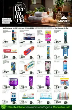 Pré-Visualização do folheto "Ofertas Perfumaria" da loja Master válido a partir de 16/02/2026