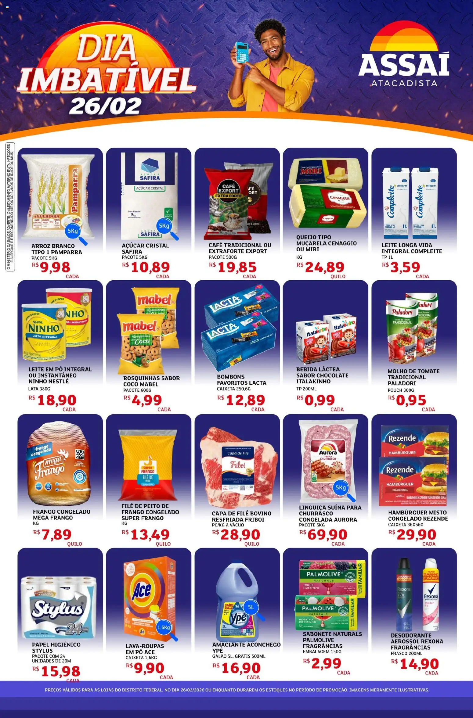 Pré-Visualização do folheto "Encarte - DF" da loja Assaí Atacadista válido a partir de 26/02/2026
