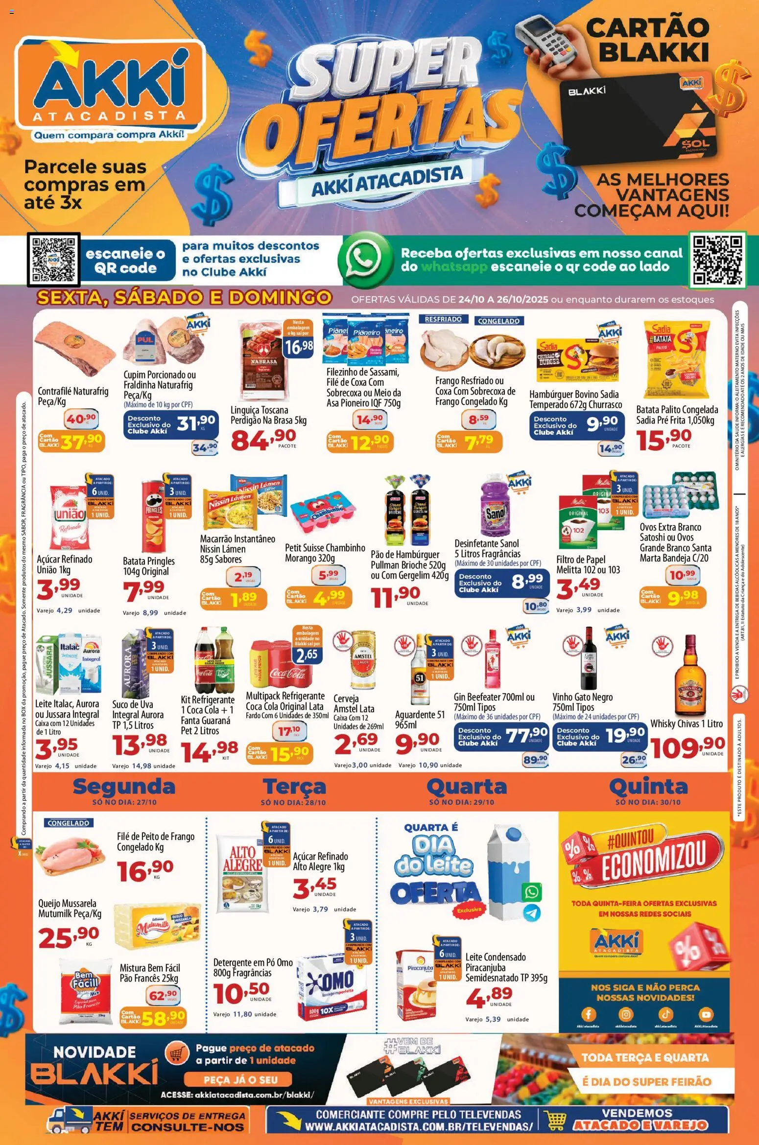 Akki Atacadista folheto "Ofertas da semana" válido a partir de 24/10/2025 - número de página 1