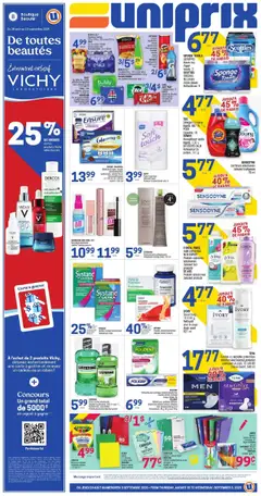 Preview of leaflet Weekly flyer / circulaire from shop Uniprix is valid from Aug 28, 2025