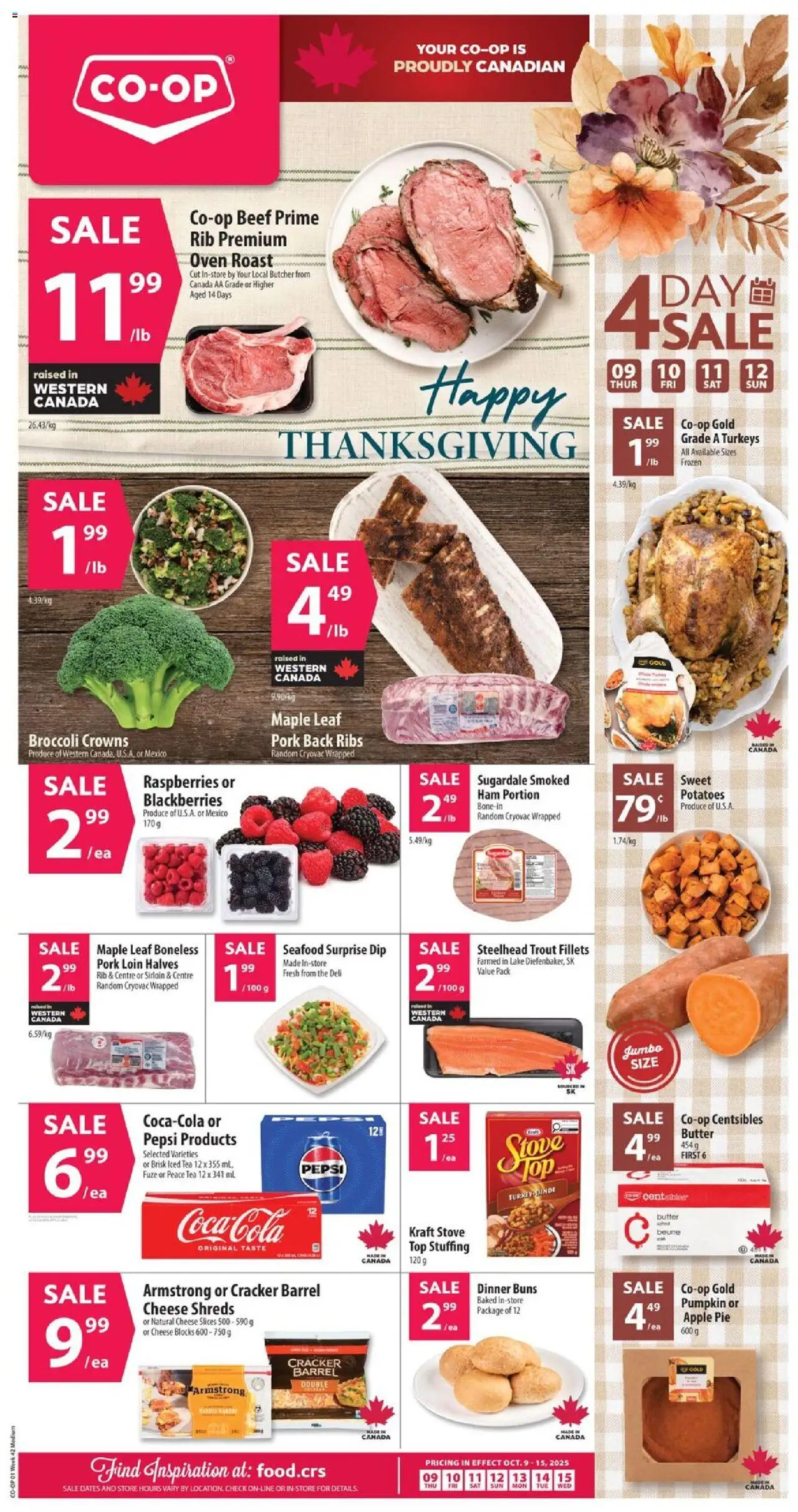 Co-op Food flyer valid from Oct 09, 2025 - page number 1