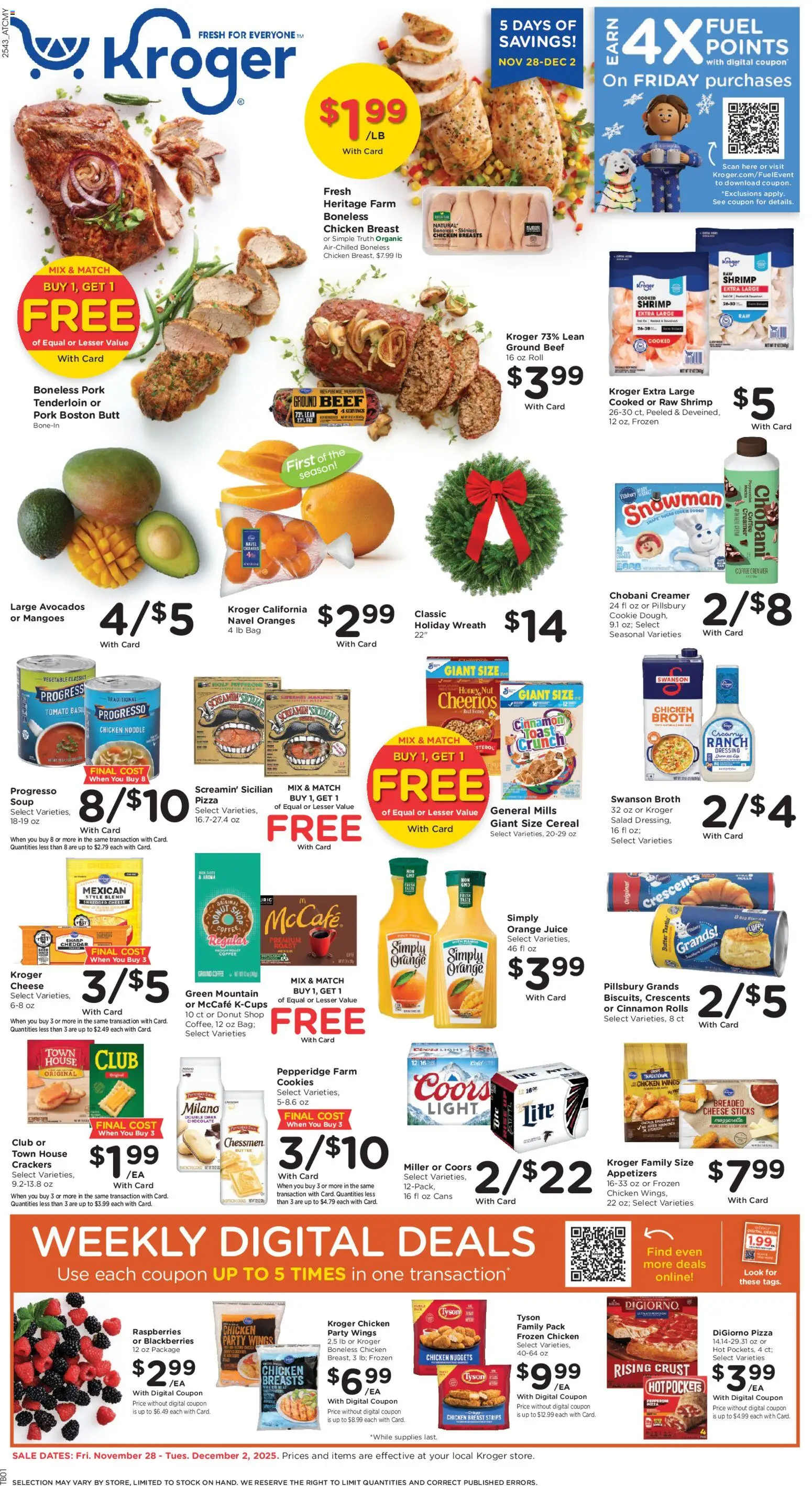 Ad Preview of Kroger Weekly Ad from 11/28/2025