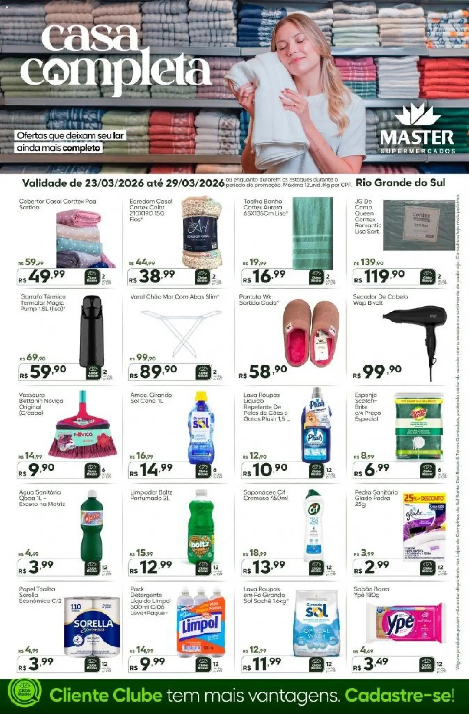 Pré-Visualização do folheto "Master ofertas Casa Completa" da loja Master válido a partir de 23/03/2026