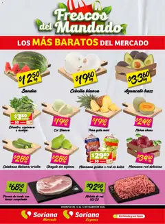 Vista previa las ofertas de la tienda Soriana - Soriana Frescos del Mandado Mercado: BCS, Son y Sin desde el 10/03/2026 