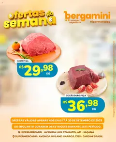 Pré-Visualização do folheto "Ofertas da semana" da loja Supermercado Bergamini válido a partir de 17/09/2025