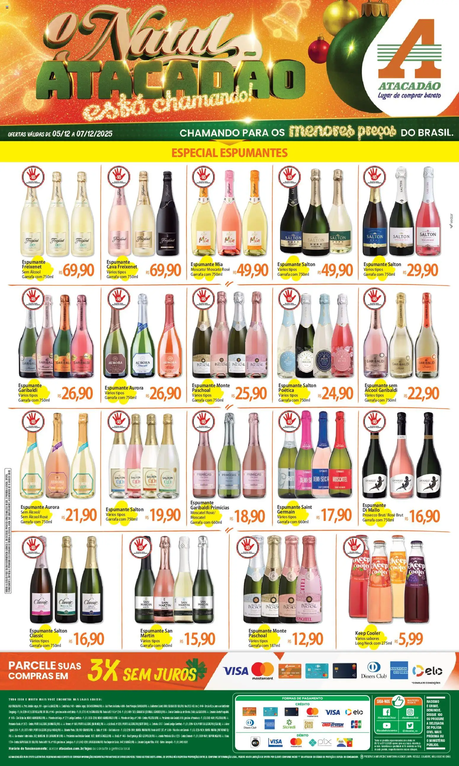 Pré-Visualização do folheto "Ofertas - RS" da loja Atacadão válido a partir de 05/12/2025